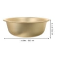 thumbnail image 2 of HEMOTON Aluminum Basin Flat Bottle Mixing Basin Washing Basin Food Container Soup Basin, 2 of 8