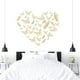 thumbnail image 5 of Calcomanía de pared con diseño de mariposa, 48 piezas, arte 3D dorado, decoración mural extraíble, decoración de vuelo para niños, dormitorio, hogar, fiesta, guardería, aula, decoración de oficinas Fason WMSS-152, 5 of 7