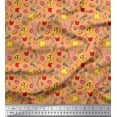 thumbnail image 1 of Soimoi Cotton Poplin Fabric Vegetable,Burger & Pizza Food Fabric Prints by Yard 56 Inch Wide, 1 of 1