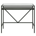 thumbnail image 3 of Evelyn&Zoe Baird Rectangular 36" Wide Desk with Metal Shelf in Blackened Bronze, 3 of 7