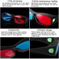thumbnail image 3 of Red-Blue 3D Glasses/Cyan Anaglyph Simple Style 3D Glasses 3D Movie Game, 3 of 5