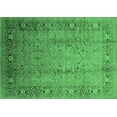 thumbnail image 1 of Ahgly Company Indoor Rectangle Oriental Emerald Green Traditional Area Rugs, 5' x 7', 1 of 4