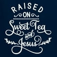 thumbnail image 5 of Wild Bobby Raised on Sweet Tea and Jesus Inspirational/Christian Men Graphic Tee, Navy, XX-Large, 5 of 5