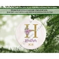 thumbnail image 1 of Initial Ornament Personalized Gold Floral Letter Keepsake Ceramic Ornament - As Picture - 1-Pack, 1 of 1