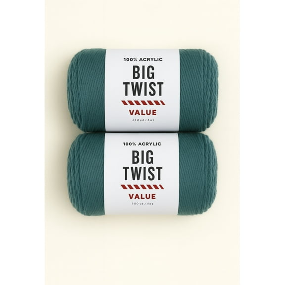 Big Twist Value Yarn 2-Pack Bundle Dark Teal