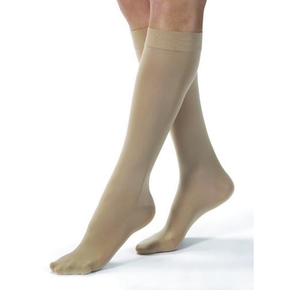 Jobst Opaque 20-30 Closed Toe Knee High Compression Stockings Black Large
