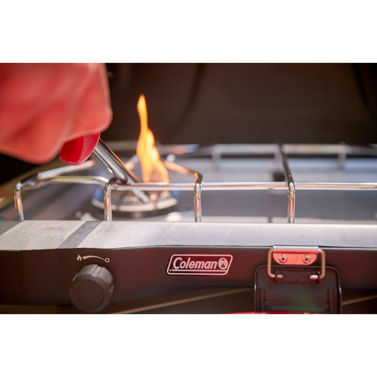 Coleman Triton Burner Portable Propane Camping Stove with Wind