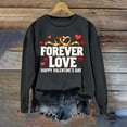 thumbnail image 5 of Valentines Sweatshirts for Women Fleece Crewneck Pullover Tops Long Sleeve Love Heart Shirts Warm Casual Hoodies Fashion Trendy Tees Graphic Lover Gift Holiday Outfits for Women, 5 of 5