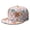 Retro Daisy Fla, variant on Abstract Artistic Flat Bill Hat - Chic Vintage Paisley Snapback Cap, Colorful Bohemian Pattern for Urban Fashion