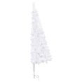 thumbnail image 2 of vidaXL Corner Artificial Christmas Tree White 150 cm PVC, 2 of 5