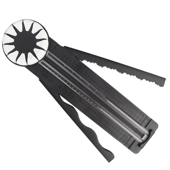 12 In 1 Paper Cutter Roll Paper Cutter Edge Trimmer Paper Crafts 12 Cutting Types Precision Paper Edger With Measurement For Photo Cards Scrapbooking Packaging