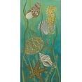thumbnail image 2 of Zarris, Chariklia 18x32 White Modern Wood Framed Museum Art Print Titled - Aquatic Life II, 2 of 4