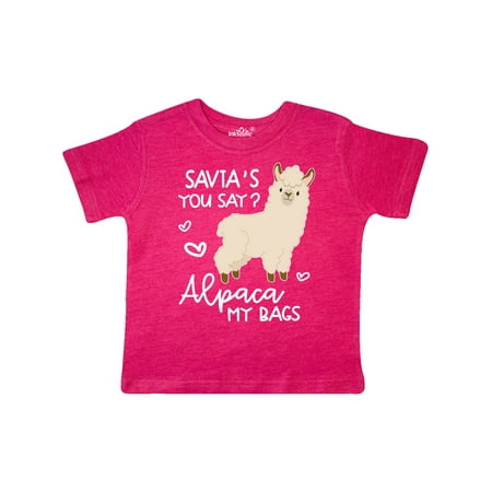 

Inktastic Savta s You Say Alpaca My Bags Gift Toddler Boy or Toddler Girl T-Shirt