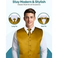 thumbnail image 2 of S.H. Churchill & Co. Men's 4 Piece Vest Set, with Bow Tie, Neck Tie, and Pocket Square, 2 of 7