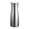 thumbnail image 1 of Jarra de agua de acero inoxidable con tapa de PP, dispensador de bebidas, jarra de jugo, tetera de 100 ml para restaurantes, fiestas, oficinas, casas Tapa rosa, 1 of 8