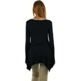thumbnail image 2 of ToBeInStyle Women's Classic Long Sleeve Longline Top, 2 of 7