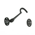 thumbnail image 5 of Renovators Supply Black Iron Eye Hook Latch 4.5" Swivel Style Reversible Privacy Cabin Hook Latches w/Screws, 5 of 9