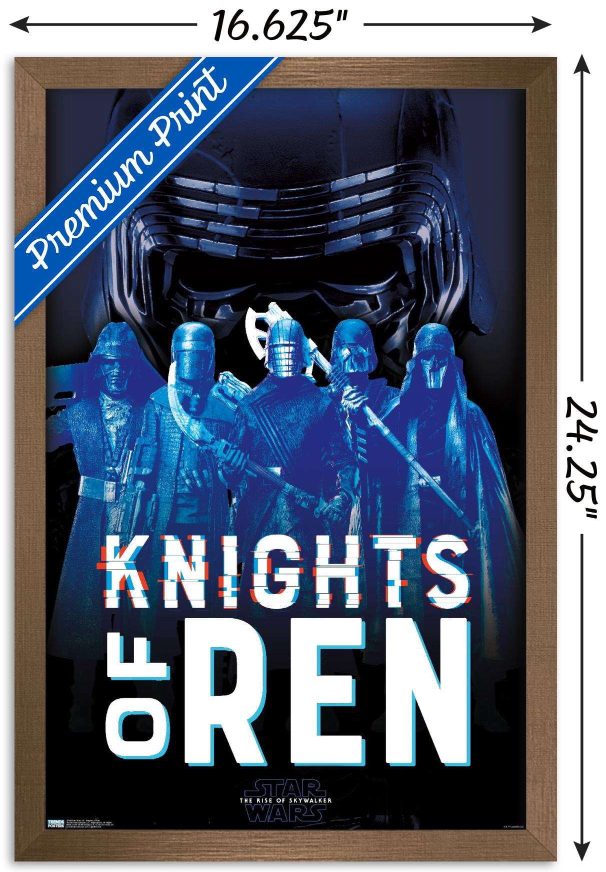 Star Wars: The Rise Of Skywalker - Knights Of Ren Wall Poster, 14.725" x 22.375", Framed