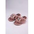 thumbnail image 5 of Pretty You London Womens Diamante Toe Post Slipper Amelie in Pink, 5 of 7