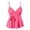 Hot Pink, variant on Tank Tops for Women Knotted Front Strappy Retro Style Summer Tops Beige L