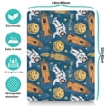 thumbnail image 5 of Dog Food Mat Nebula Cosmic Sci-fi Lovers Space Geek Star Moon Sun Rocket Absorbent Waterproof Non-Slip Pet Feeding Mat, 5 of 7