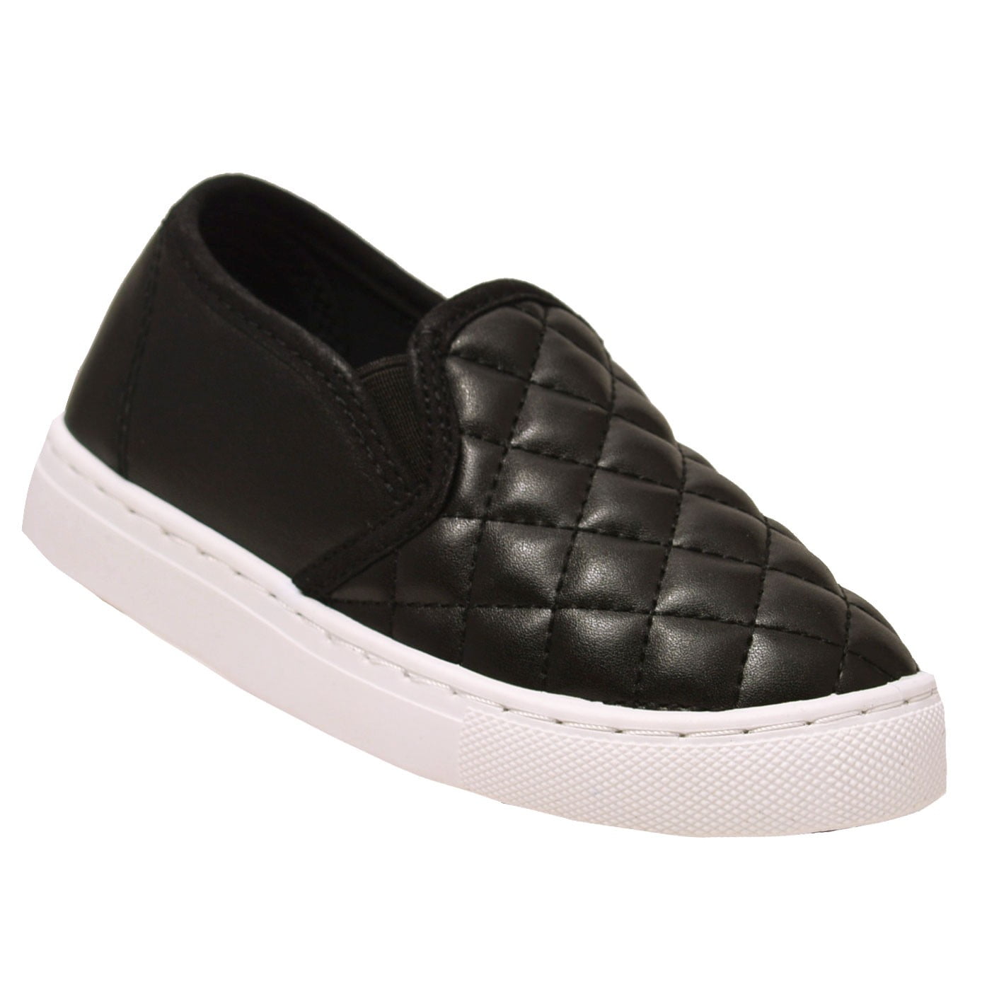 quilted slip on sneakers