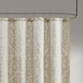 Madison Park Odette Jacquard Shower Curtain, Tan/Ivory, 72x72