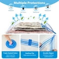 thumbnail image 3 of 15 Pack Vacuum Storage Bags with Electric Pump, Space Saver Vacuum Seal Bags for Clothes, Comforters, Blankets, Bedding (3XL/3L/4M/5S), 3 of 8