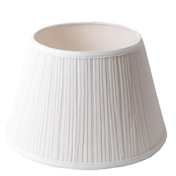 Aladdin 14" White Cloth Pleated Lamp Shade #N110W