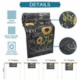 thumbnail image 6 of You Are My Sunshine Table Runner 60 Inches Long Farmhouse Dress Scarves, Yellow Sunflowers Cute Bees Heart Dark Gray Dining Tablerunner for Coffee Table/Kitchen Island/Party Décor, 13" x 60", 6 of 8
