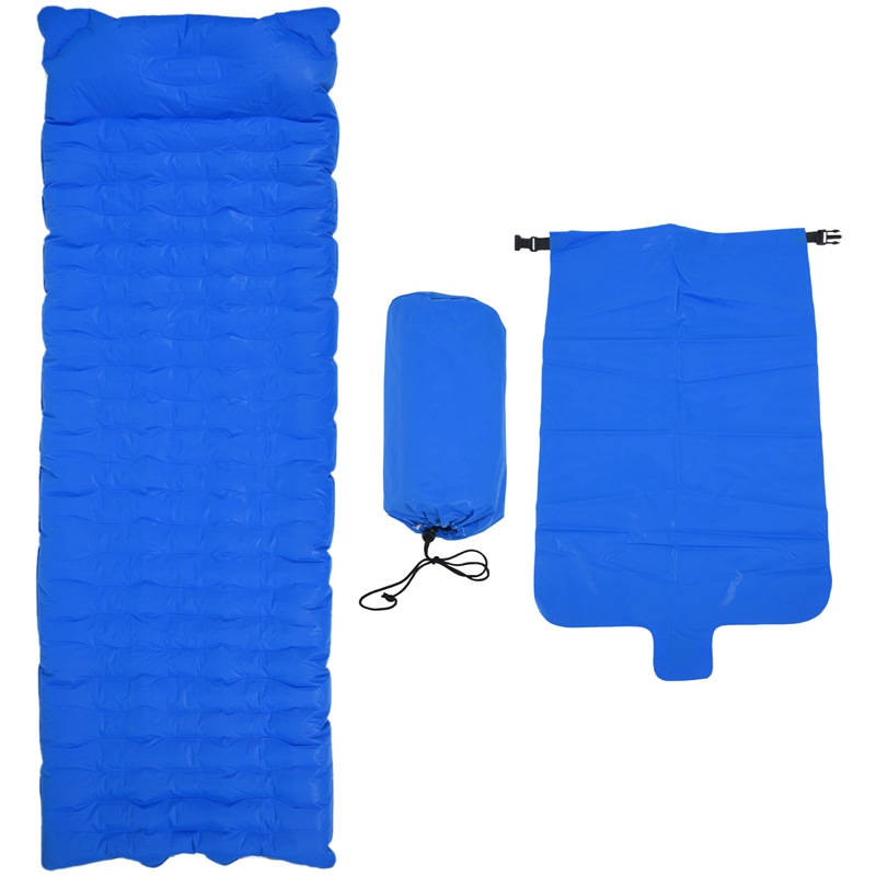 Outdoor Inflatable Cushion Sleeping Bag Mat Fast Filling Air