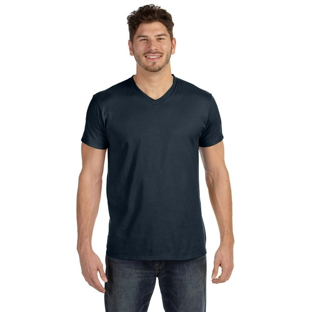 Hanes - Hanes Pack of 6 Men's Lightweight Mitered V-Neck T-Shirt, Style ...