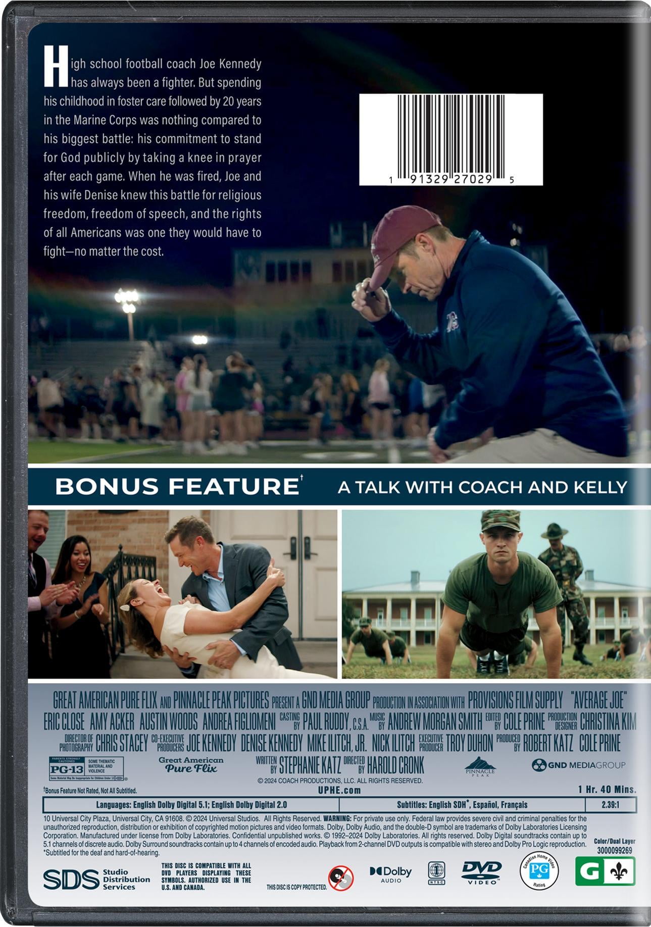 Average Joe (2024) (DVD), Drama, Pure Flix - Walmart.com