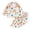 White, variant on Enyan Toddler Girl Christmas Clothes Cute Santa Claus Print Button Up Shirt Top Pants Set for Loungewear Casualwear