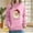 Pink(New), variant on PNTUTB Women's Christmas Cute Printed Off Shoulder Pocket Long Sleeved Hooded Drawstring Pullover Casual Loose Sweatshirt