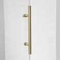 thumbnail image 3 of Vinnova Villena 60" W x 58" H Single Sliding Frameless Glass Tub Door in Brushed Gold, 3 of 11