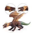 thumbnail image 2 of Fiery Dragons Toy Figure Realistic Dinosaur Model Kids Birthday Gift Toys Plastic Education Red, 2 of 6
