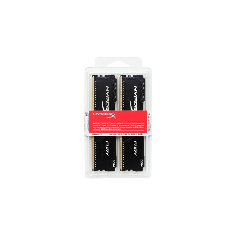 HyperX Fury 8GB 2666MHz DDR4 CL16 DIMM (Kit of 2) Black - Walmart.com