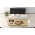 thumbnail image 2 of Retro Computer Mouse Pad, Maple Syrup Ad with Grunge Effect Worn out Background with Stripes, Rectangle Non-Slip Rubber Mousepad Large, 31" x 12" Gaming Size, Pale Brown Beige, by Ambesonne, 2 of 2