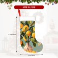 thumbnail image 4 of Daiia Retro Warm Lemon Flower Print Christmas Stocking，18"Large Knitted Xmas Stocking for Kids, Family Stocking for Fireplace Christmas Holiday Party Decoration, 4 of 7