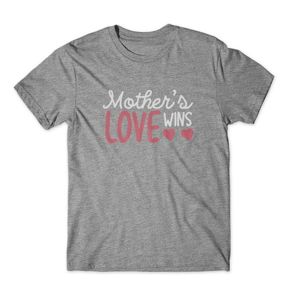 Mighty Circus Mother’s Love Wins T-Shirt 100% Cotton Premium Tee - Gray, Extra Large