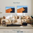 thumbnail image 4 of Elephant Stock Shadowed Sand Dune Wall Art - Horizontal Canvas Wall Art - Living Room Wall Decor - Nature Canvas - Brown And Blue Decor - 39" x 26", 4 of 8