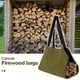 thumbnail image 4 of Portador de madera Portador de troncos Bolsa de asas Camping Picnic Soporte verde Sunnimix Estante portador de leña, 4 of 8
