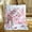 40x30inch(102cmx76cm), variant on Christmas Pink Gingerbread House Print Flannel Blanket Lightweight Soft Warm with Snowy Landscape, Candy Canes & Snowmen Design, AllSeason Cozy Blanket for Bed, Sofa, Travel, Camping, Office Festiv