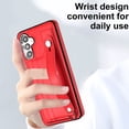 thumbnail image 3 of Nalacover Wallet Case for Samsung Galaxy A13 5G, Business PU Leather Unique Design Wristband Kickstand Credit Card Holder Slots Shockproof Scratch Resistant Phone Case for Samsung Galaxy A13 5G,Red, 3 of 6
