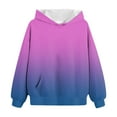 thumbnail image 4 of Little Girls Clothes Cute Tops For Girls Girls Oversized Crewneck Sweatshirts Kids Fashion Fleece Drop Shoulder Pullover Hoodies Tops, 4 of 5