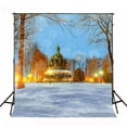 thumbnail image 2 of BSDHOME Polyester Winter White Snow Backdrop for Photography Portable Scenery Photographic Backgrounds for Sculpture Photo Studio 5X7ft, 2 of 4