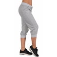 thumbnail image 3 of Aunavey Women's Drawstring Waist Long Workout Yoga Active Pant with Pocket High Waisted Capri Leggings Jogger Sweatpants, 3 of 6