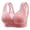 Pink, variant on Gymayou Women Front Snap Wireless Bra Thin Breathable Lace Mesh Bralette Front Closure Underwire Everyday Bras Black 36