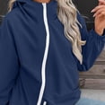 thumbnail image 6 of Sentmoon Light Weight Jacket Windproof Hooded Neck Fall Jackets for Women 2026 Trendy Lined Long Sleeve with Zipper Fall Coats with Pockets for Commuting Work City Walks Weekend Trips, 6 of 9